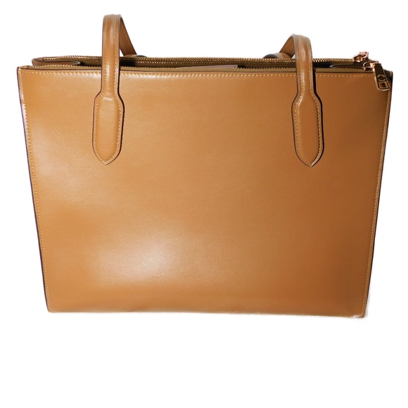 Coach Nina Carryall Tote - Light Saddle with gold metal accents - Picture 6 of 14